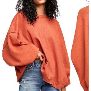 Free People Uptown Pullover sweater red size M